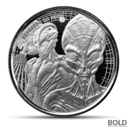 2023 1/2 oz Ghana Alien Silver Coin