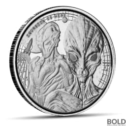 2023 1/2 oz Ghana Alien Silver Coin