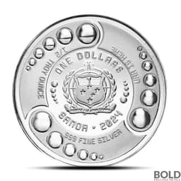 2024 1/2 oz Samoa Alien Silver Coin