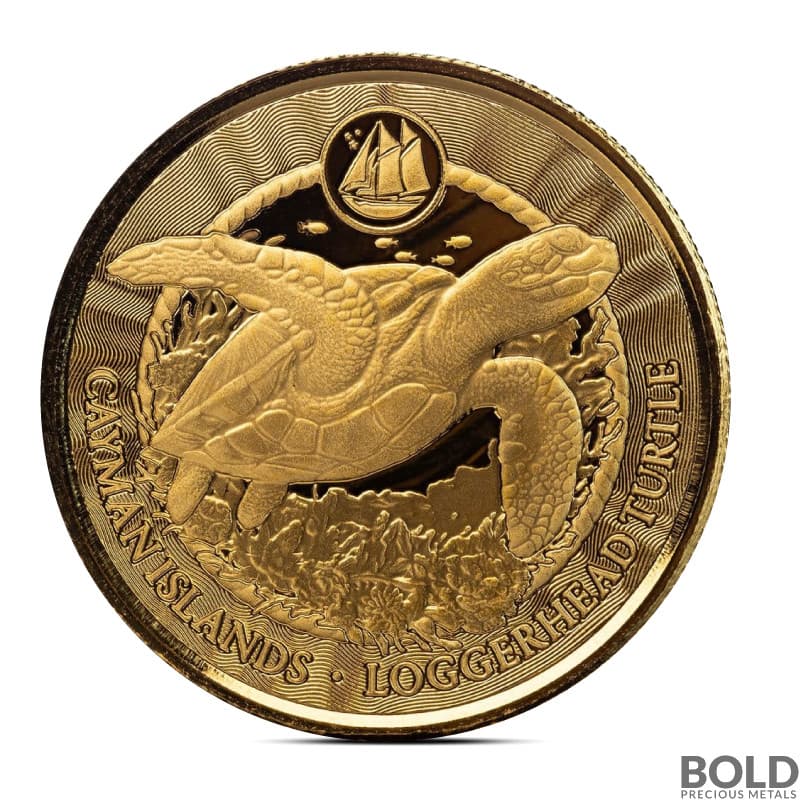 2024 1 oz Cayman Islands Loggerhead Turtle Gold Coin