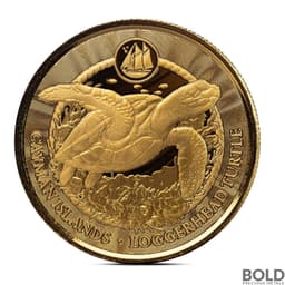 2024 1 oz Cayman Islands Loggerhead Turtle Gold Coin