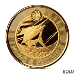 2024 1 oz Cayman Islands Marlin Gold Coin