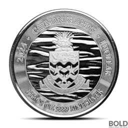 2024 1 oz Cayman Islands Marlin Silver Coin