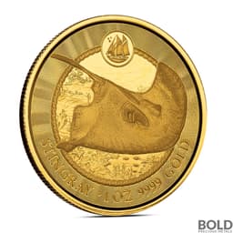 2024 1 oz Cayman Islands Stingray Gold Coin