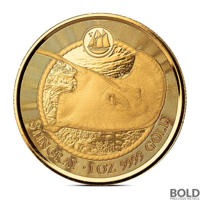2024 1 oz Cayman Islands Stingray Gold Coin