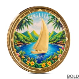 2024 1 oz EC8 Anguilla Regatta Gold Coin (Colored)