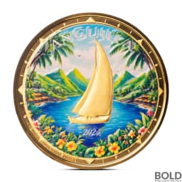 2024 1 oz EC8 Anguilla Regatta Gold Coin (Colored)