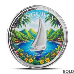 2024 1 oz EC8 Anguilla Regatta Silver Coin ( Colored)