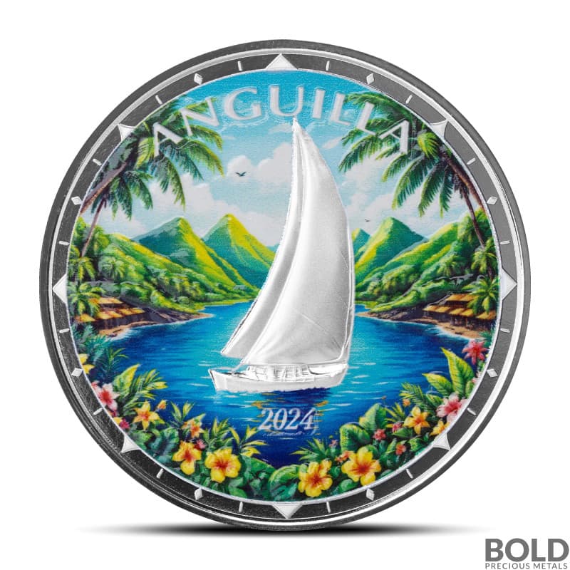2024 1 oz EC8 Anguilla Regatta Silver Coin ( Colored)