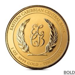 2024 1 oz EC8 Dominica Coat of Arms Gold Coin ( Colored)