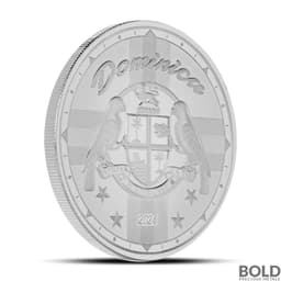 2024 1 oz EC8 Dominica Coat of Arms Silver Coin