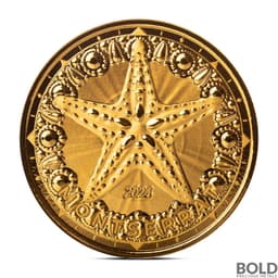 2024 1 oz EC8 Montserrat Starfish Gold Coin