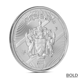 2024 1 oz EC8 St Kitts & Nevis Coat of Arms Silver Coin (BU)