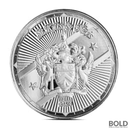 2024 1 oz EC8 St Kitts & Nevis Coat of Arms Silver Coin (BU)