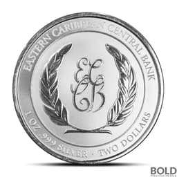 2024 1 oz EC8 St. Vincent & the Grenadines Paddleboard Couple Silver Coin