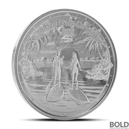 2024 1 oz EC8 St. Vincent & the Grenadines Paddleboard Couple Silver Coin