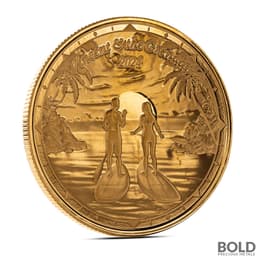 2024 1 oz EC8 St.Vincent & the Grenadines Paddleboard Couple Gold Coin
