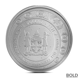 2024 1 oz Fiji Unicorn Azurea Silver Coin (Pink & Blue Color)