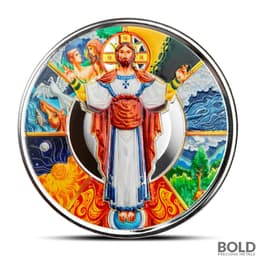 2024 1 oz Jesus Collection The Creator Silver Coin (Colored)