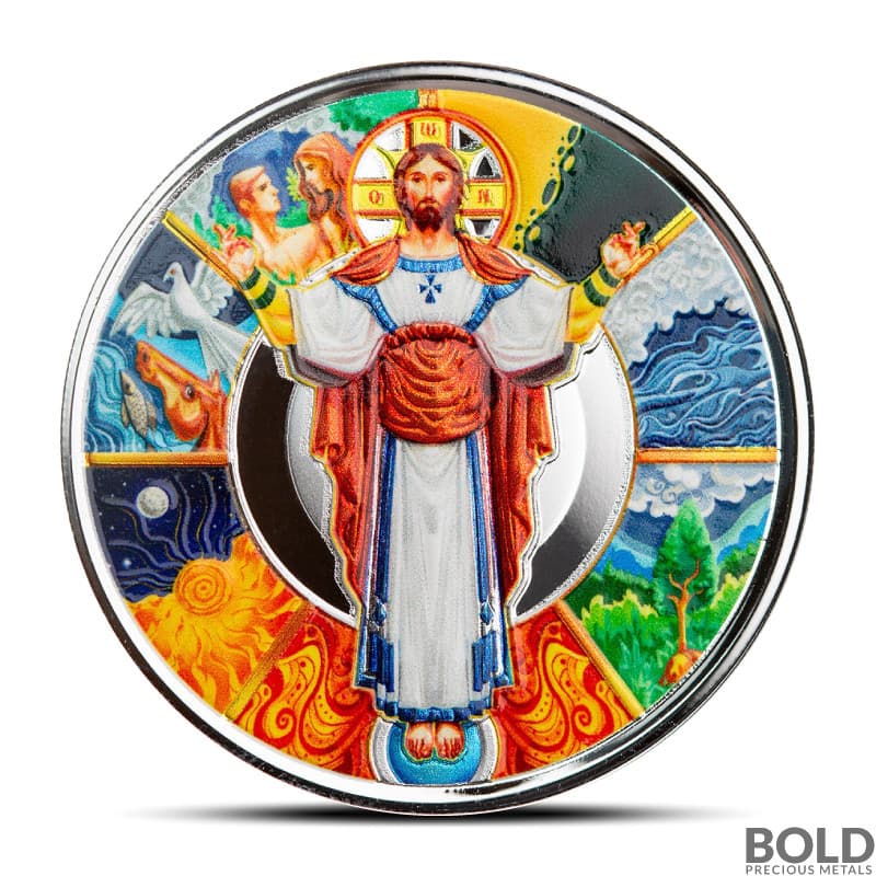 2024 1 oz Jesus Collection The Creator Silver Coin (Colored)
