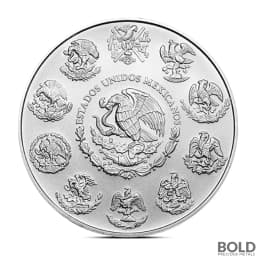 2024 1 oz Mexican Libertad Silver Coin (BU, Mint Bag of 450)