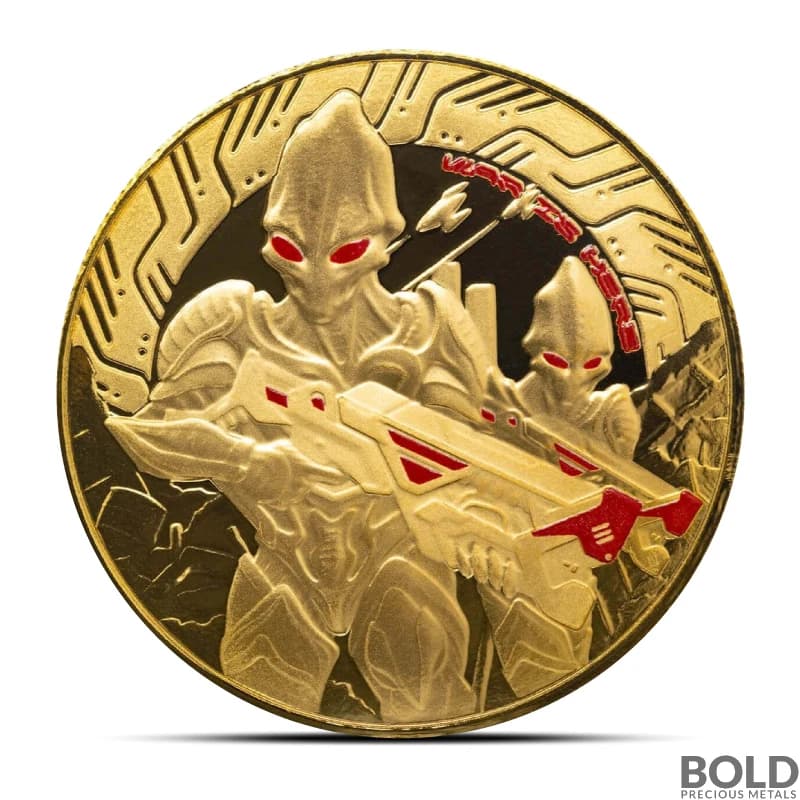 2024 1 oz Samoa Alien Gold Coin (Colored)