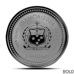 2024 1 oz Samoa Seahorse Silver Coin