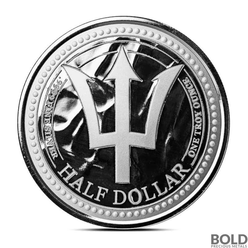 2024 1 oz Barbados Trident Silver Coin