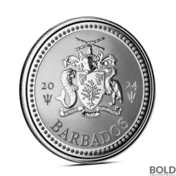 2024 1 oz Barbados Trident Silver Coin