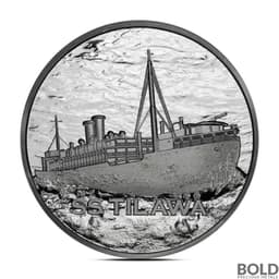 2024 1/4 oz SS Tilawa Shipwreck Remembrance: Sinking Fate Silver Round