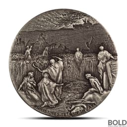 2024 2 oz Biblical Series Philistines Return the Ark Antiqued Silver Coin
