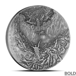 2024 2 oz Biblical Series The Last Judgement Antiqued Silver Coin