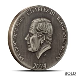 2024 2 oz Biblical Series The Resurrection Antiqued Silver Coin