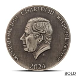 2024 2 oz Biblical Series The Resurrection Antiqued Silver Coin