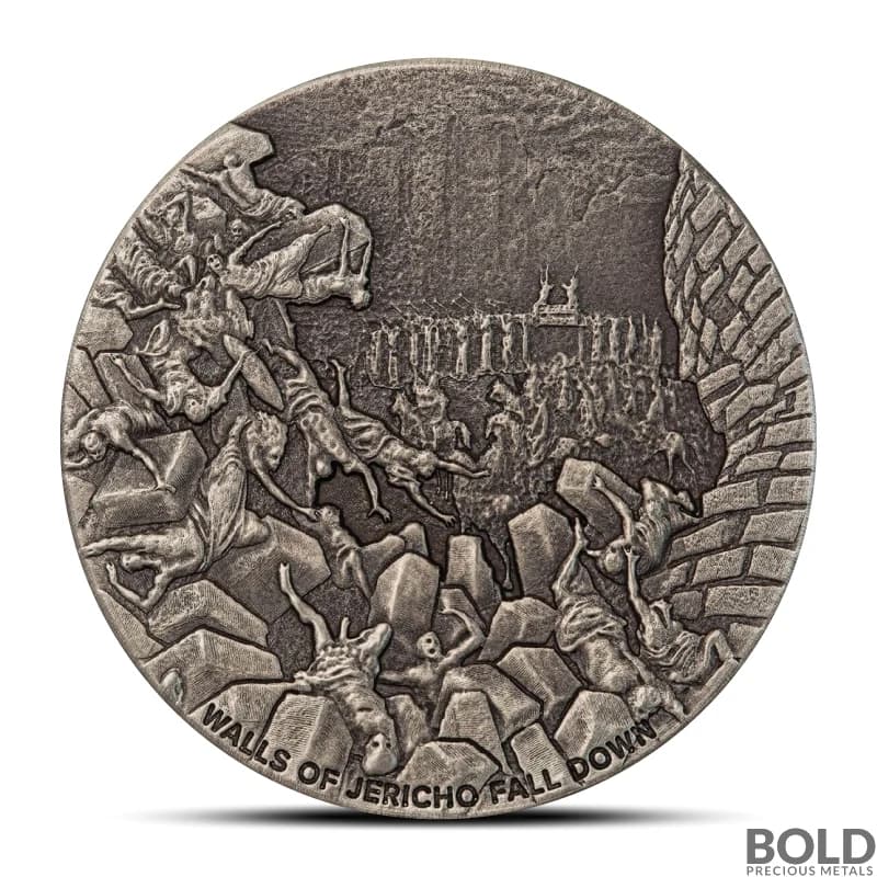 2024 2 oz Biblical Series The Resurrection Antiqued Silver Coin