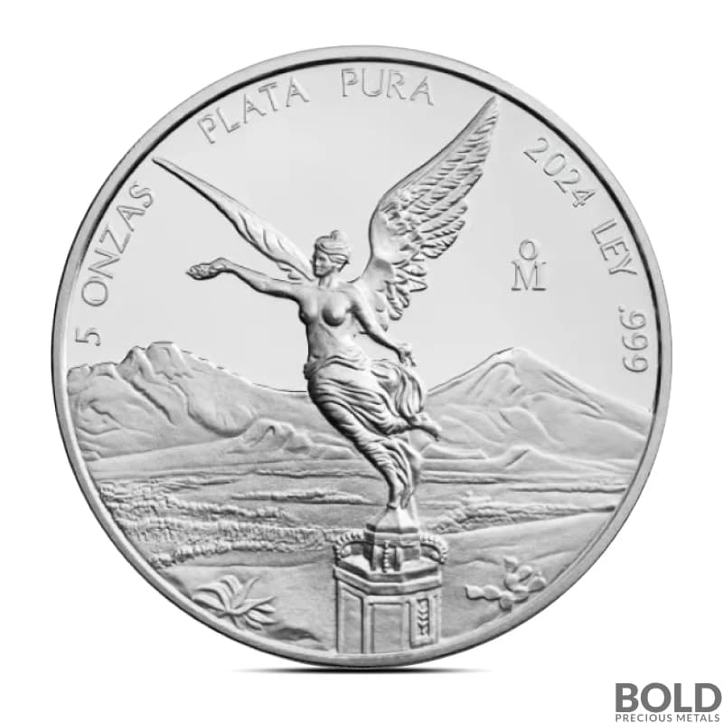 2024 5 oz Mexican Libertad Silver Coin (BU)