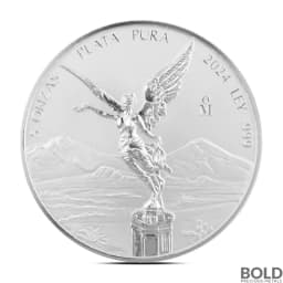 2024 5 oz Mexican Libertad Silver Coin (Reverse Proof)