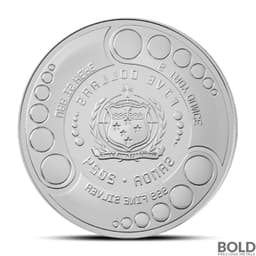2024 5 oz Samoa Alien Silver Coin