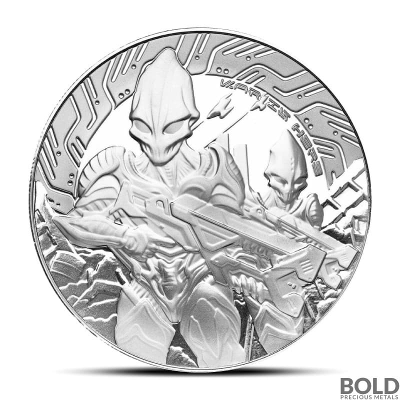 2024 5 oz Samoa Alien Silver Coin