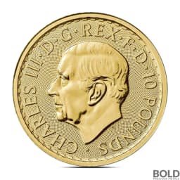 2025 1/10 oz British Britannia Gold Coin (BU)