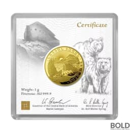 2025 1 Gram Armenia Noah's Ark Gold Coin (BU)