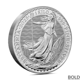 2025 1 Kilo British Britannia Silver Coin (BU)