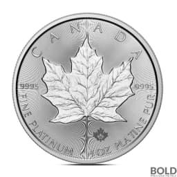 2025 1 oz Canadian Maple Leaf Platinum Coin (BU)