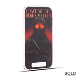 2025 1 oz Americana I Have Not Yet Begun to Fight Colorized Silver Bar (Limited Edition)