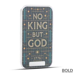2025 1 oz Americana No King but God Colorized Silver Bar (Limited Edition)
