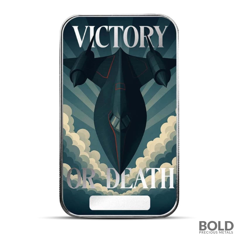 2025 1 oz Americana Victory or Death Colorized Silver Bar (Limited Edition)