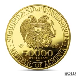 2025 1 oz Armenia Noah's Ark Gold Coin (BU)