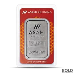 2025 1 oz Asahi Lunar Snake Silver Bar (In Assay)