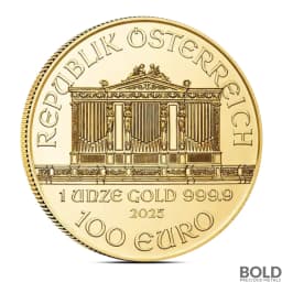2025 1 oz Austrian Gold Philharmonic Coin (BU)