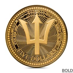 2025 1 oz Barbados Trident Gold Coin